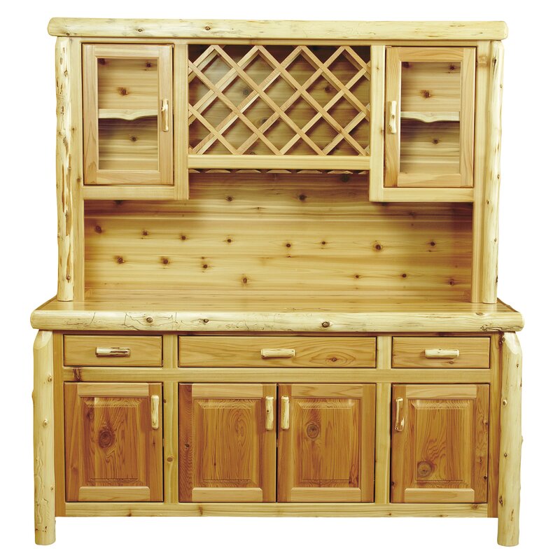 Fireside Lodge Sideboard With Bar Hutch | Wayfair